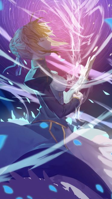 呆毛王 Fate/stay night  saber 手机壁纸下载(1)