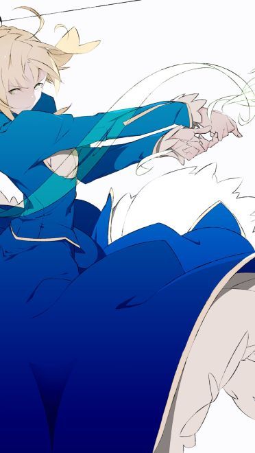 呆毛王 Fate/stay night  saber 手机壁纸下载(1)