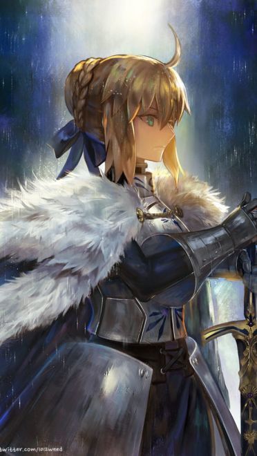 呆毛王 Fate/stay night  saber 手机壁纸下载(1)
