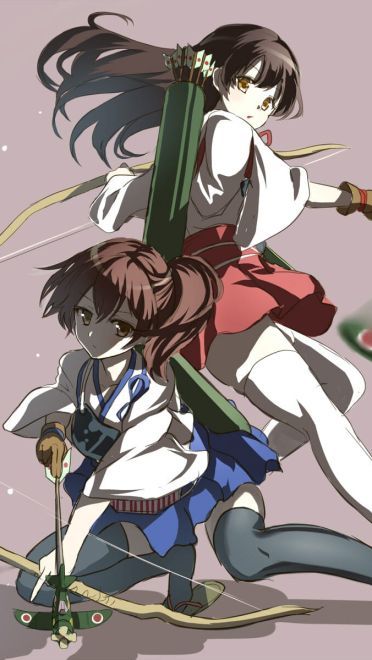 舰队Collection 吃撑舰娘 赤城 动漫手机壁纸下载(1)