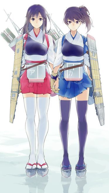 舰队Collection 吃撑舰娘 赤城 动漫手机壁纸下载(1)