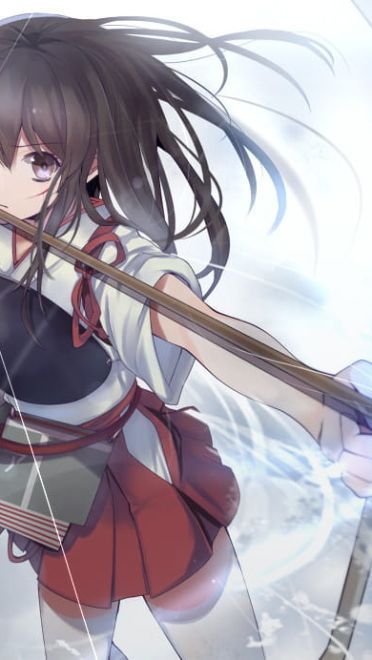 舰队Collection 吃撑舰娘 赤城 动漫手机壁纸下载(1)