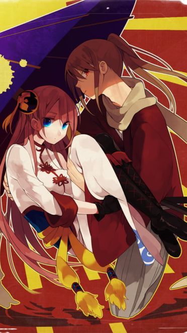 银魂CP 神乐&冲田总悟手机壁纸(1)