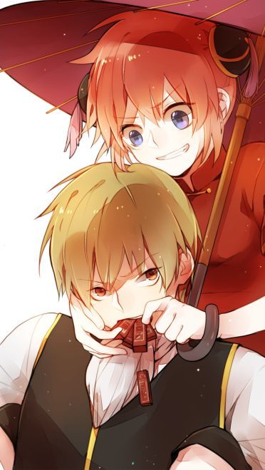 银魂CP 神乐&冲田总悟手机壁纸(1)