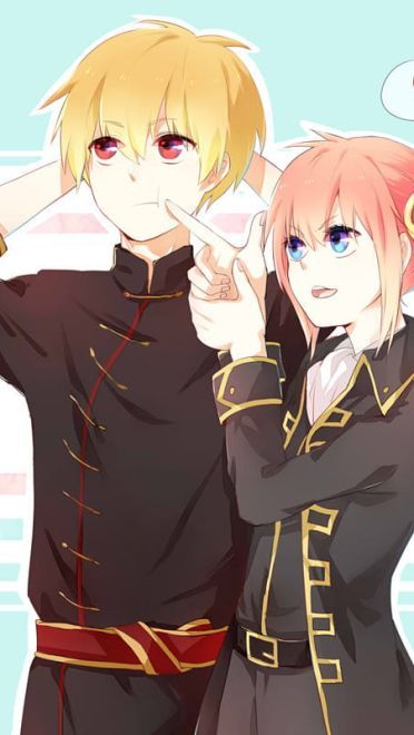 银魂CP 神乐&冲田总悟手机壁纸(1)