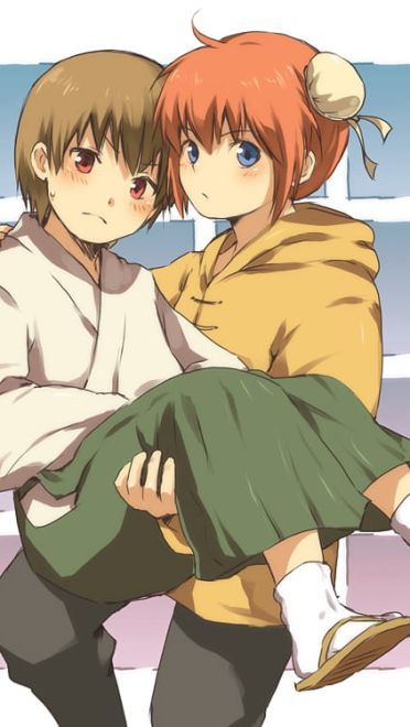 银魂CP 神乐&冲田总悟手机壁纸(1)