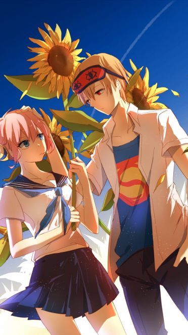 银魂CP 神乐&冲田总悟手机壁纸(1)