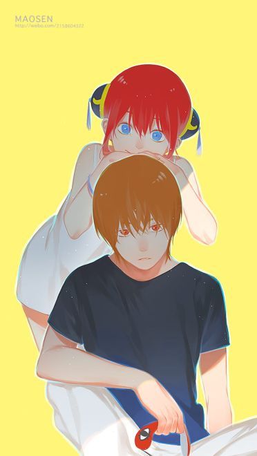 银魂CP 神乐&冲田总悟手机壁纸(1)