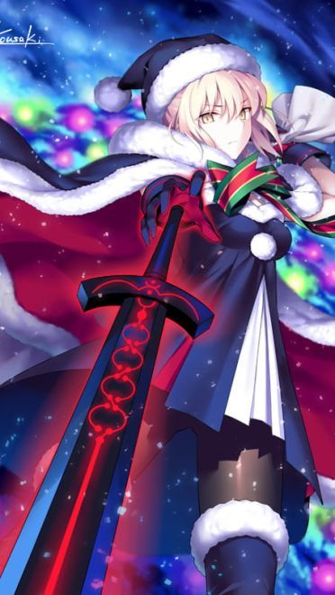 黑化saber黑无毛 Fate系列手机壁纸
