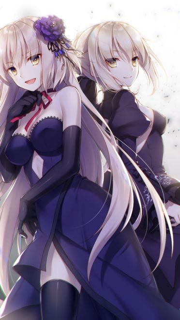 黑化saber黑无毛 Fate系列手机壁纸