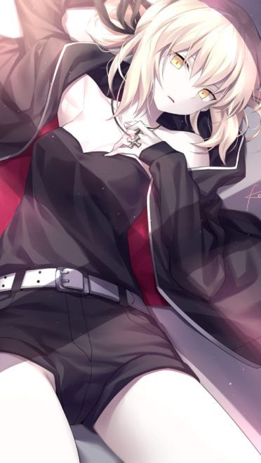 黑化saber黑无毛 Fate系列手机壁纸