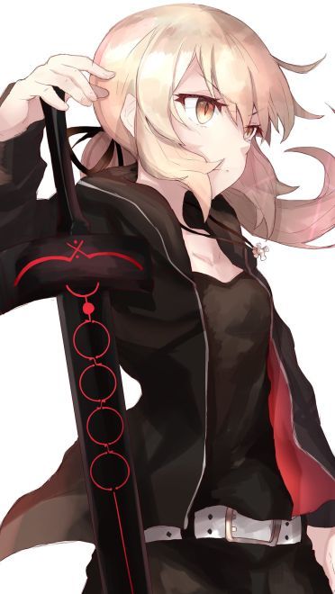 黑化saber黑无毛 Fate系列手机壁纸