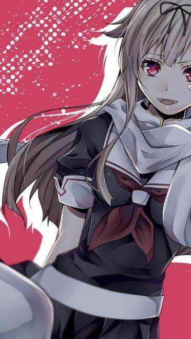 稳如poi~舰队Collection 舰娘夕立动漫手机壁纸下载(1)