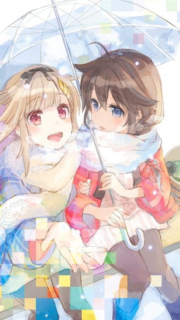 稳如poi~舰队Collection 舰娘夕立动漫手机壁纸下载(1)