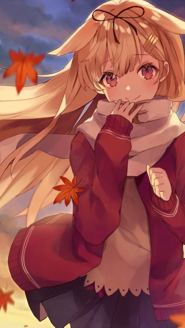 稳如poi~舰队Collection 舰娘夕立动漫手机壁纸下载(1)