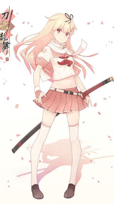 稳如poi~舰队Collection 舰娘夕立动漫手机壁纸下载(1)