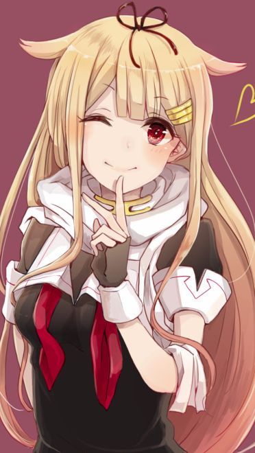 稳如poi~舰队Collection 舰娘夕立动漫手机壁纸下载(1)