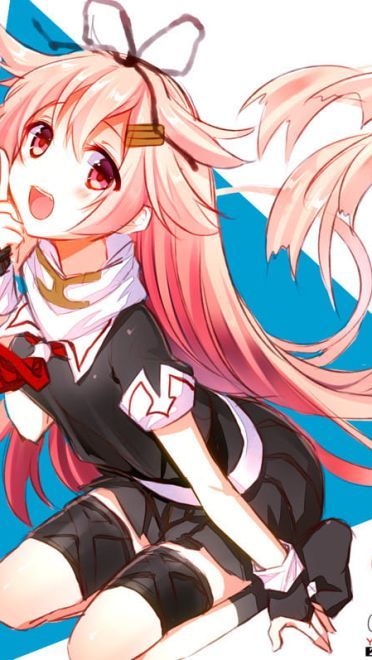 稳如poi~舰队Collection 舰娘夕立动漫手机壁纸下载(1)