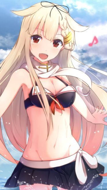 稳如poi~舰队Collection 舰娘夕立动漫手机壁纸下载(1)