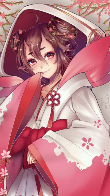 春桃化妖 阴阳师桃花妖手机壁纸