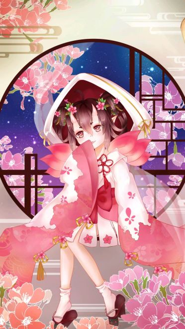 春桃化妖 阴阳师桃花妖手机壁纸