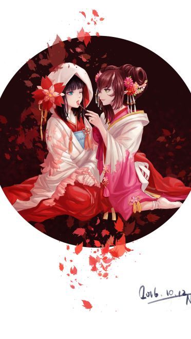 春桃化妖 阴阳师桃花妖手机壁纸