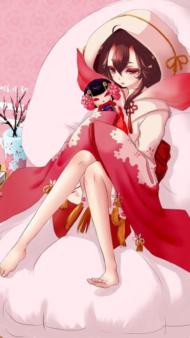 春桃化妖 阴阳师桃花妖手机壁纸