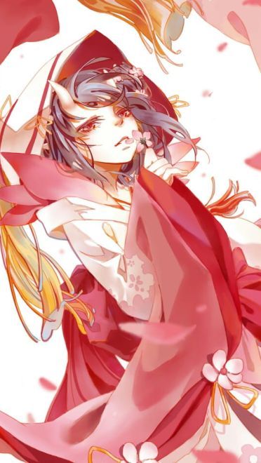 春桃化妖 阴阳师桃花妖手机壁纸