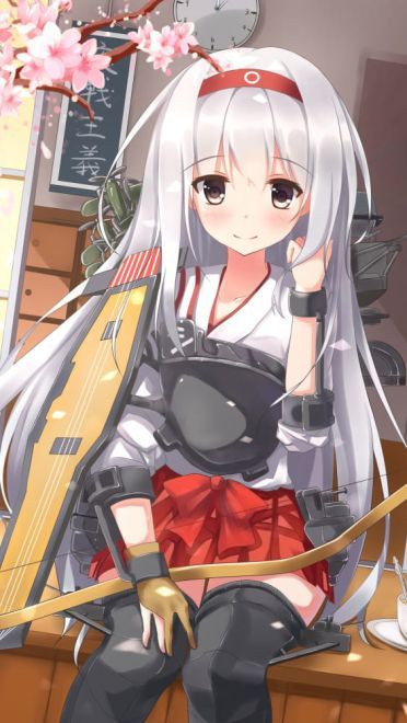 舰队Collection 太太翔鹤 舰娘动漫手机壁纸下载(1)