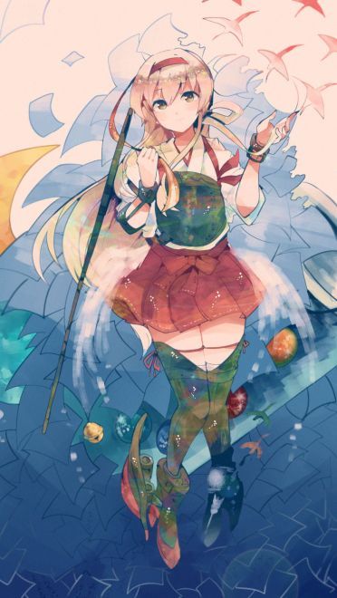 舰队Collection 太太翔鹤 舰娘动漫手机壁纸下载(1)