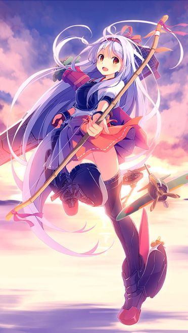 舰队Collection 太太翔鹤 舰娘动漫手机壁纸下载(1)