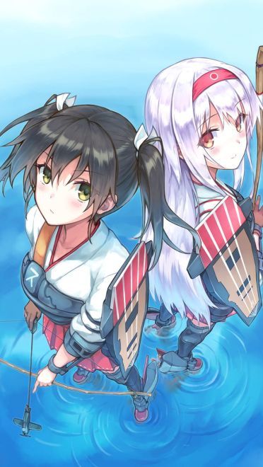 舰队Collection 太太翔鹤 舰娘动漫手机壁纸下载(1)