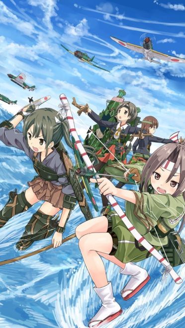 舰队Collection 小姨子舰娘 瑞鹤 动漫手机壁纸下载(1)