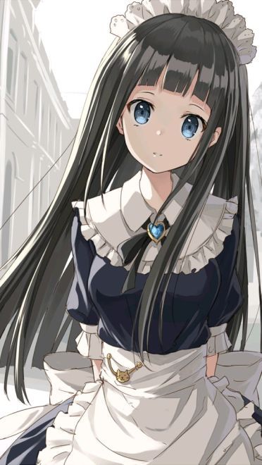 辛勤劳作的女孩 女仆手机壁纸(1)