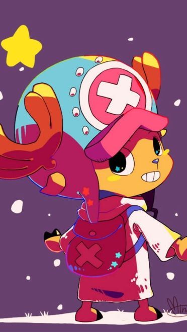 狸猫还是驯鹿？海贼王乔巴手机壁纸(1)