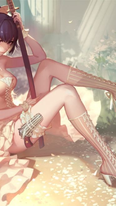 不一样的美 二次元的婚纱照桌面壁纸(1)