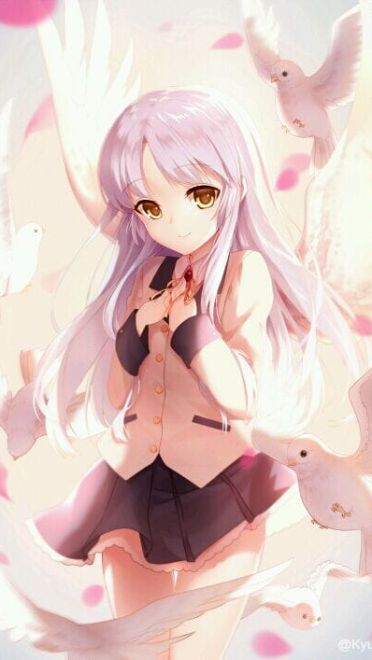 天使少女立华奏 Angel Beats!手机壁纸
