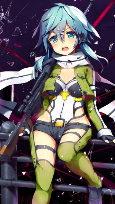 冥府女神 刀剑神域朝田诗乃手机壁纸(1)