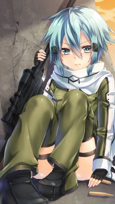 冥府女神 刀剑神域朝田诗乃手机壁纸(1)