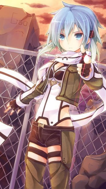 冥府女神 刀剑神域朝田诗乃手机壁纸(1)