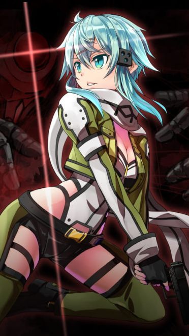 冥府女神 刀剑神域朝田诗乃手机壁纸(1)