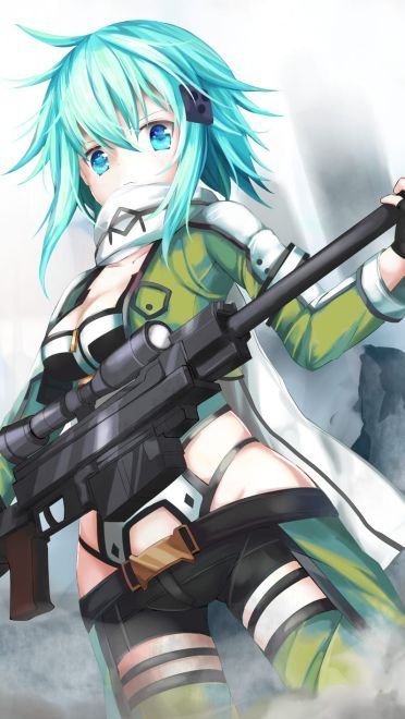 冥府女神 刀剑神域朝田诗乃手机壁纸(1)