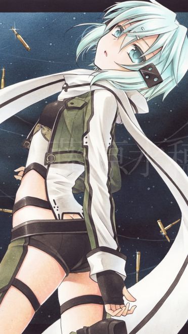 冥府女神 刀剑神域朝田诗乃手机壁纸(1)