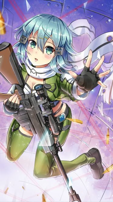 冥府女神 刀剑神域朝田诗乃手机壁纸(1)