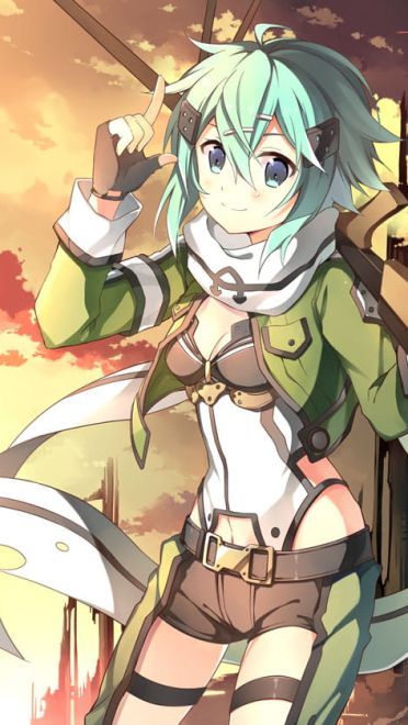 冥府女神 刀剑神域朝田诗乃手机壁纸(1)