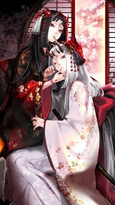 纯纯欲动 相亲相爱少女百合手机壁纸