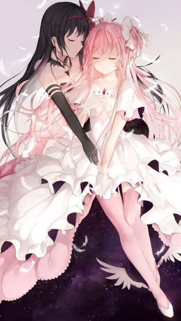 纯纯欲动 相亲相爱少女百合手机壁纸