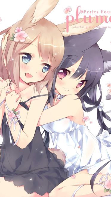 纯纯欲动 相亲相爱少女百合手机壁纸