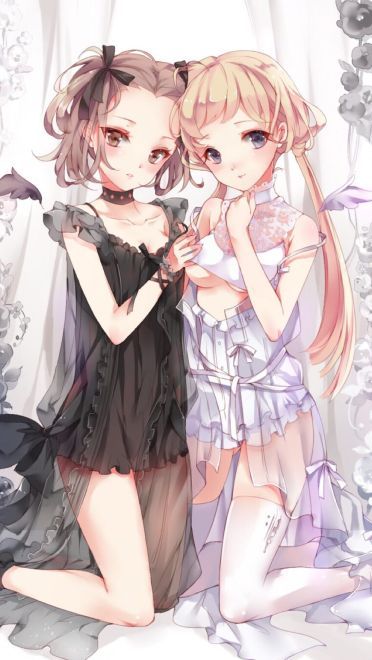 纯纯欲动 相亲相爱少女百合手机壁纸