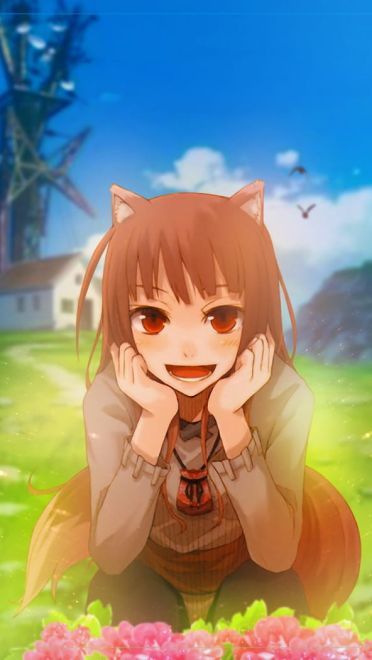 狼少女贤狼赫萝 动漫电脑壁纸(1)